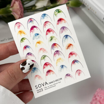 Autocolantes de água para unhas SOVADECOR 223