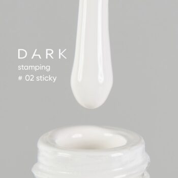 DARK Stamping polish 02, 10 ml - branco