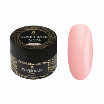 F.O.X Tonal Cover Base 011 (boião), 30 ml – base de borracha nude frio