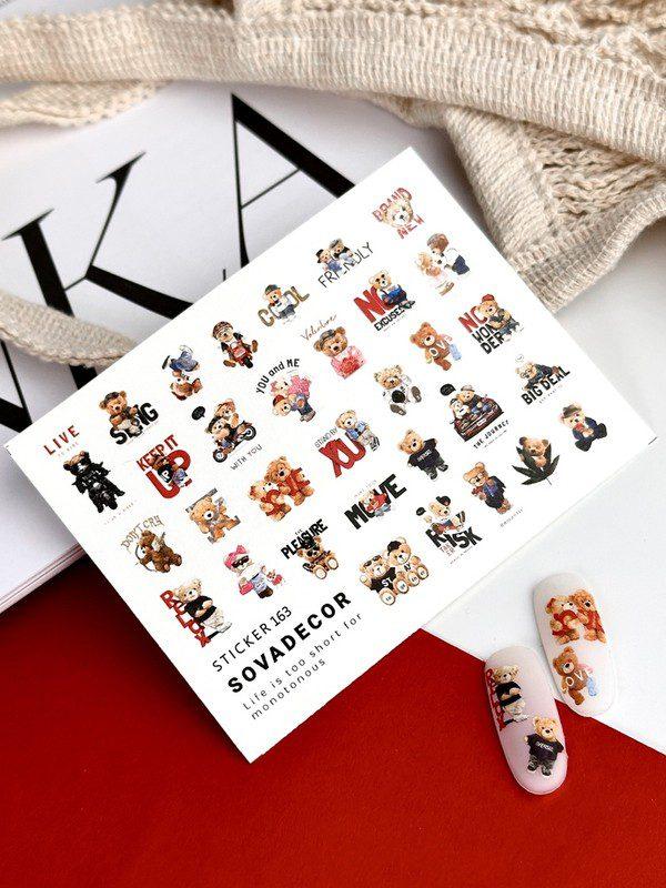 Autocolantes de Água para Unhas SOVADECOR 163