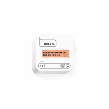 HEYLOVE. Solid Platinum Gel Rose Gold, 5 g – gel-pintura