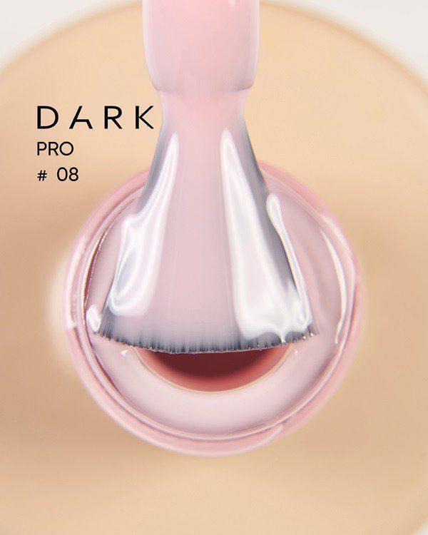 DARK PRO Base 08, 15 ml - base de verniz de gel em tom natural