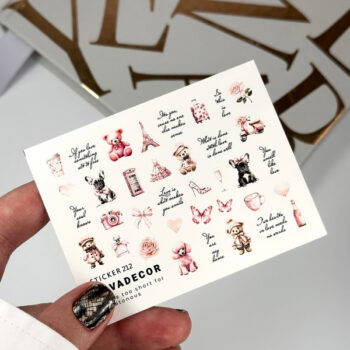 Autocolantes de água para unhas SOVADECOR 212