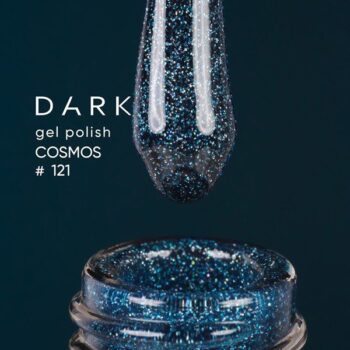 Verniz gel Dark Gel Polish 121, 6 ml – azul com partículas