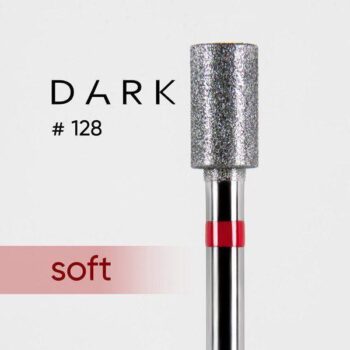 Fresa DARK 128 cilindro vermelho diamantado