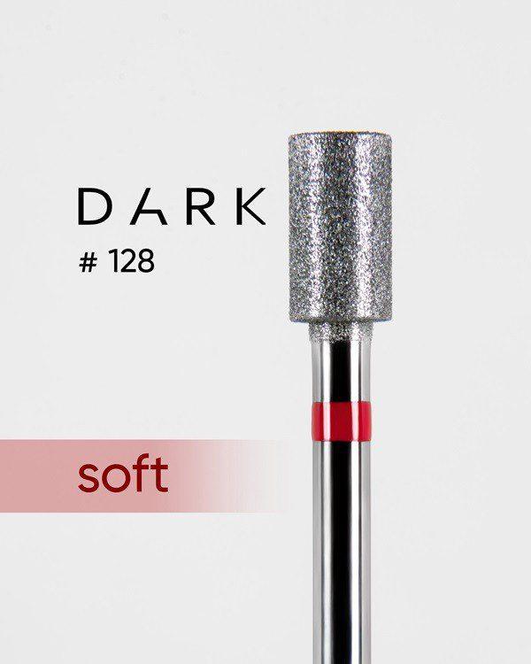 Fresa DARK 128 cilindro vermelho diamantado