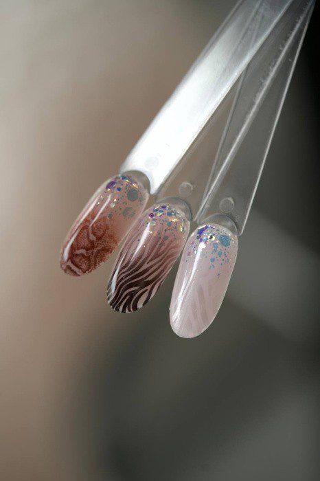 DARK Stamping Polish 42 light gray, 8 ml - Image 2