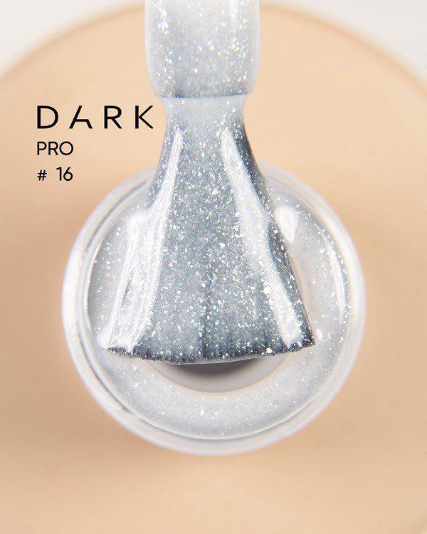 DARK PRO Base 16, 15 ml – base leitosa com glitter