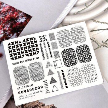 Autocolantes de água para unhas SOVADECOR 144