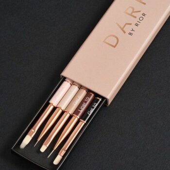 Dark brush set (5 unid.) conjunto de pincéis para manicure