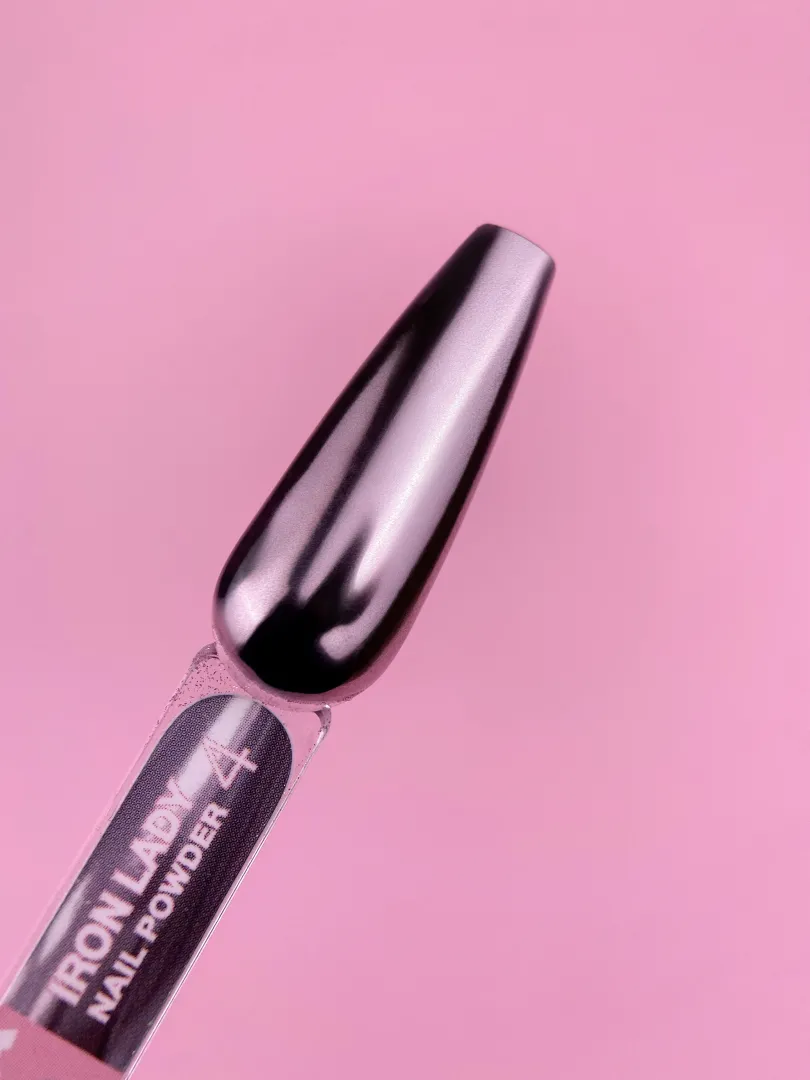 LUNAmoon IRON LADY Nail Powder Set – 6 un. pós metálicos - Image 6