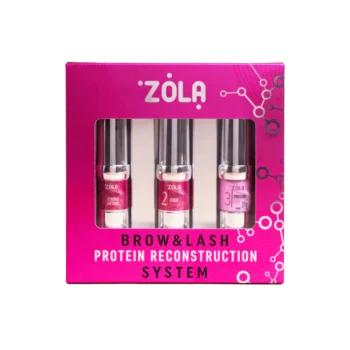 ZOLA Conjunto para laminação de sobrancelhas e pestanas LAMINATION PROTEIN Pink