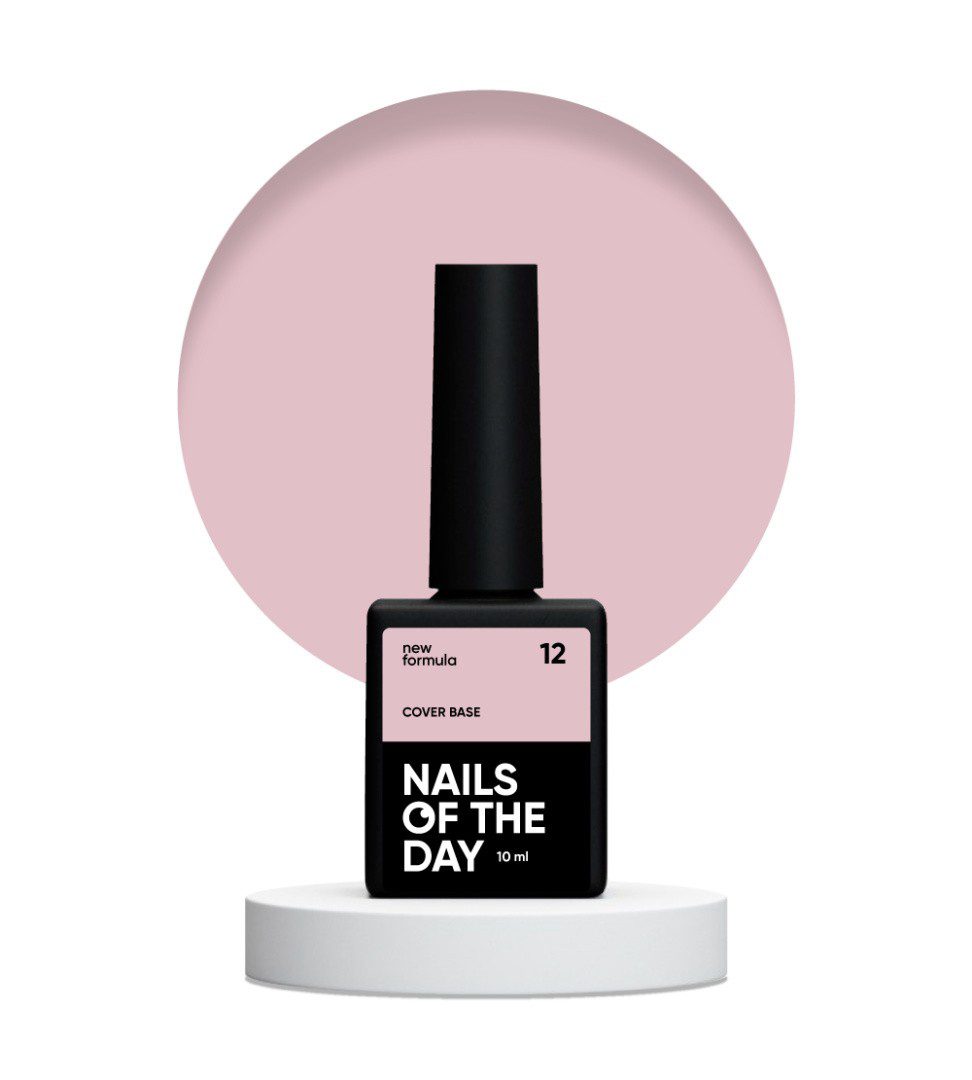 NAILSOFTHEDAY Cover Base New Formula 12 10 ml – bege-rosa