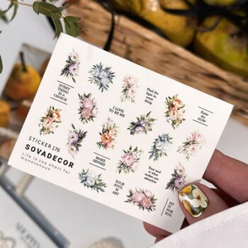 Autocolantes de água para unhas SOVADECOR 176