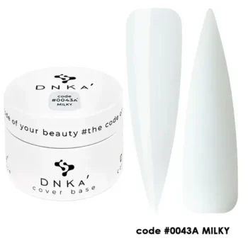 DNKa’ Cover Base #0043A Milky – base de Verniz de Gel camuflante 30 ml