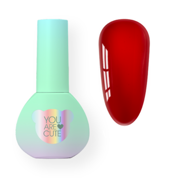 YOUARECUTE VITRAGE Color 122 – verniz de gel vitral vermelho 5 ml