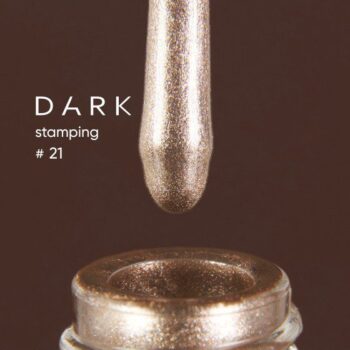 DARK Stamping Polish 21 white gold metallic, 8 ml