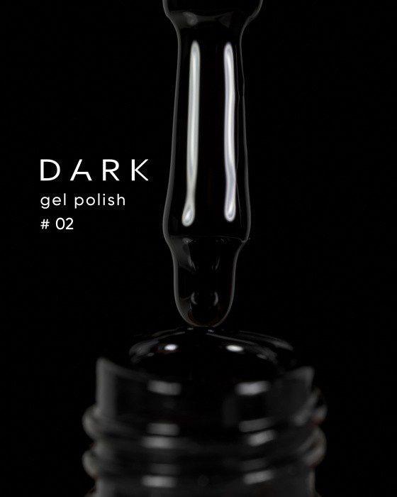 Verniz de Gel Dark gel polish 02 preto, 10 ml