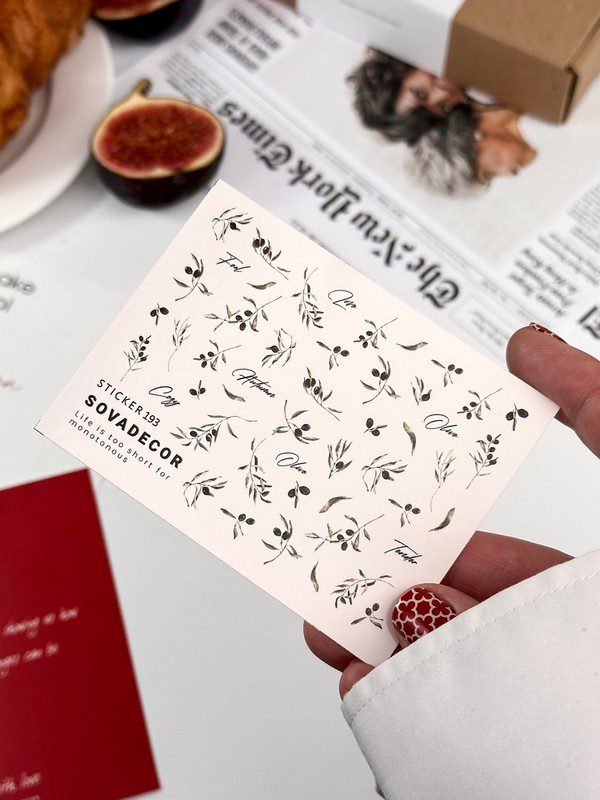 Autocolantes aquáticas para unhas SOVADECOR 193