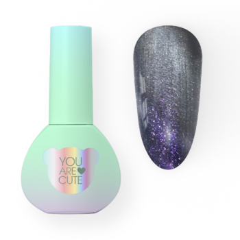 YOUARECUTE Color 120 – Verniz gel Cat Eye flash cinzento 5 ml