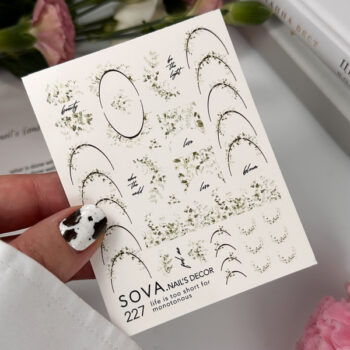 Autocolantes de água para unhas SOVADECOR 227