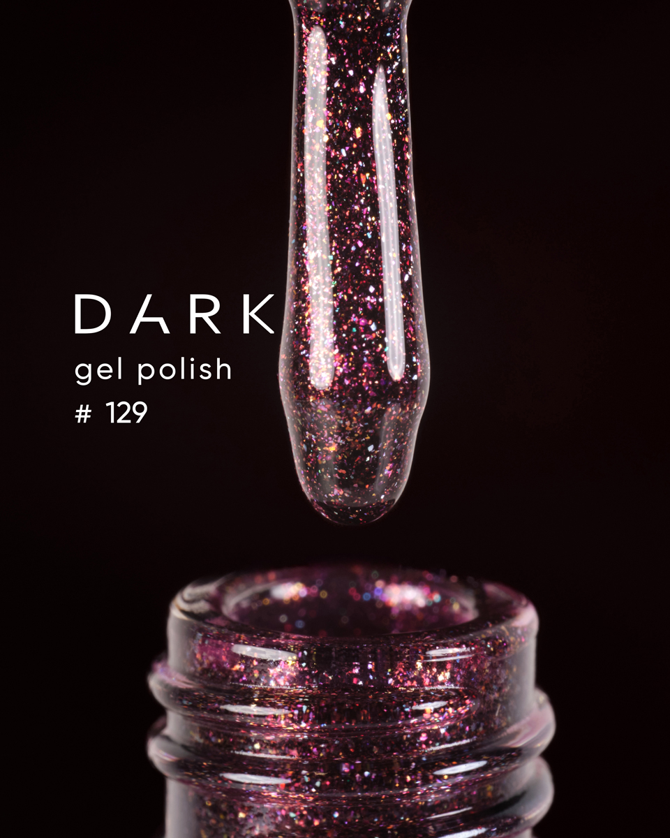 DARK Gel Polish 129, 6 ml – verniz gel (Cosmos)
