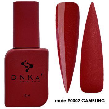 DNKa’ Cover Base 0002 Gambling, 12 ml – base colorida vermelha