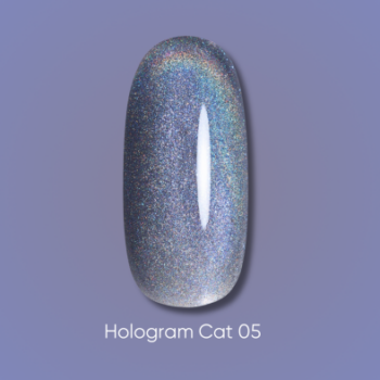 Dark gel polish Hologram cat 05, 6 ml