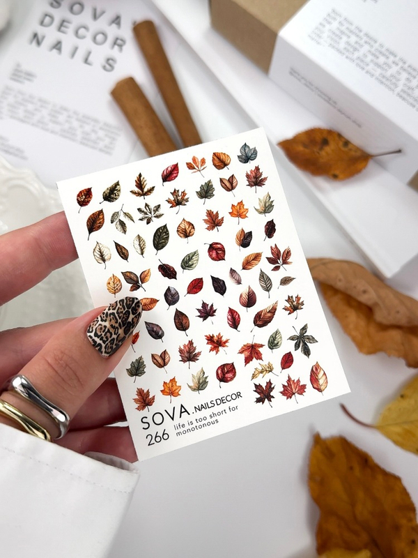 Autocolantes de água para unhas SOVADECOR 266