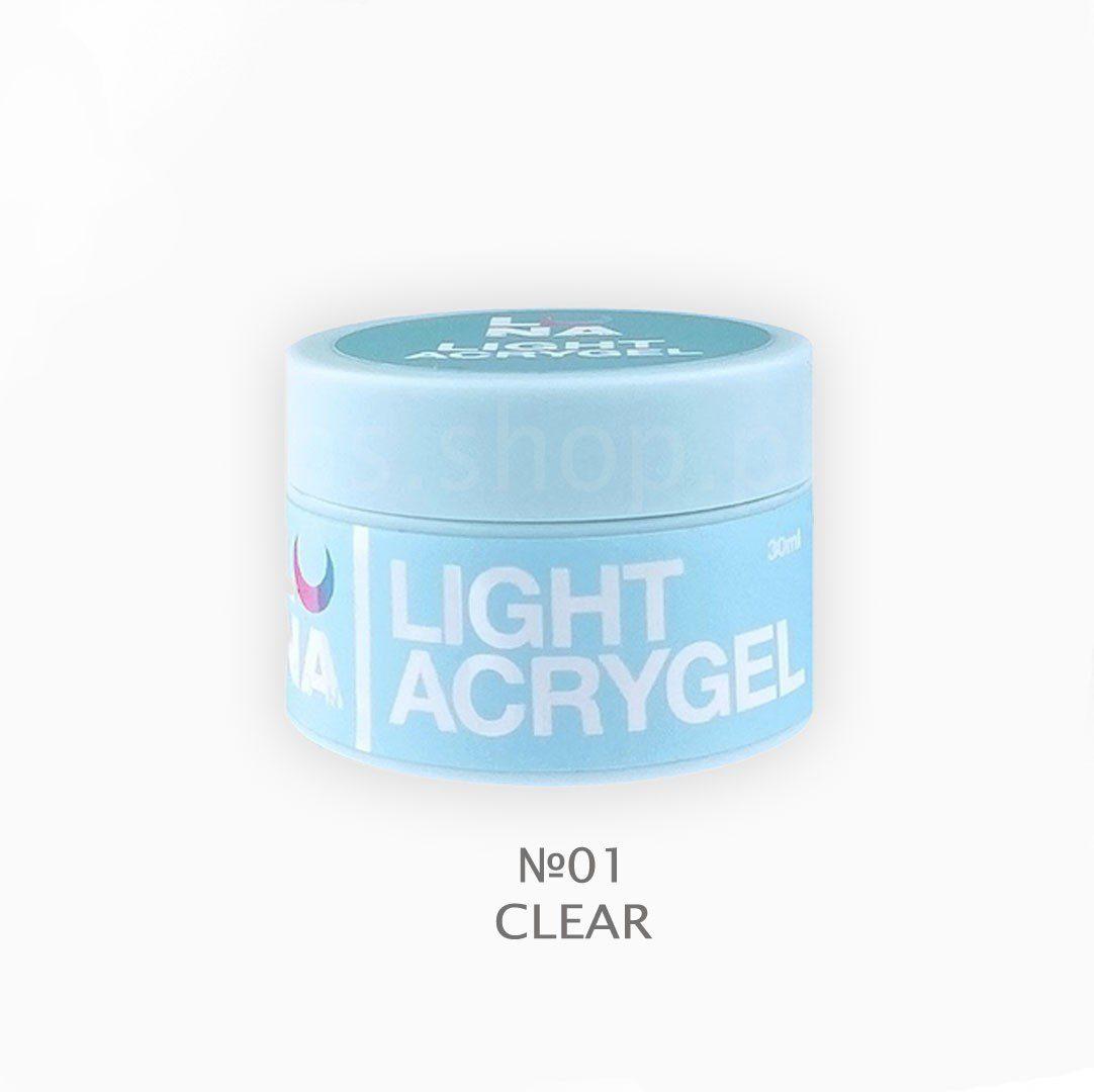 Gel para unhas Luna Light Acrygel 01, 30 ml
