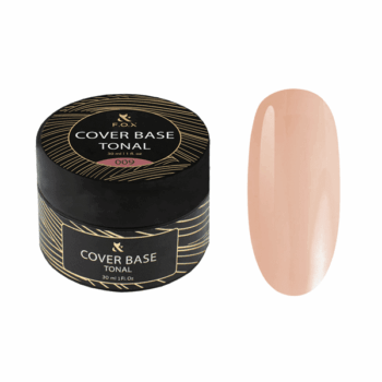 F.O.X Tonal Cover Base 009 (boião), 30 ml – base de borracha com cor