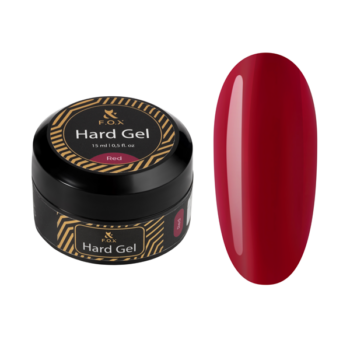 F.O.X Hard Gel Red, 15 ml – gel autonivelante de consistência fluida