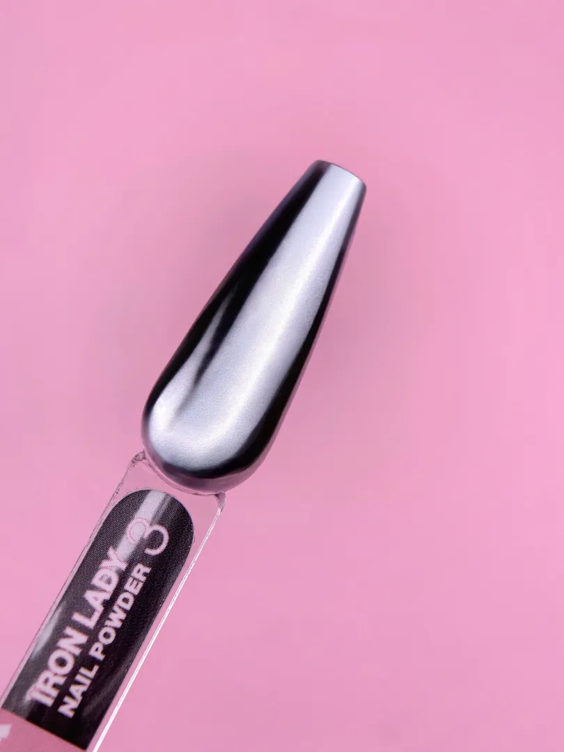 LUNAmoon IRON LADY Nail Powder Set – 6 un. pós metálicos - Image 7