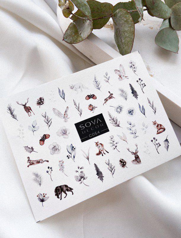 Autocolantes de Água para Unhas SOVADECOR 054