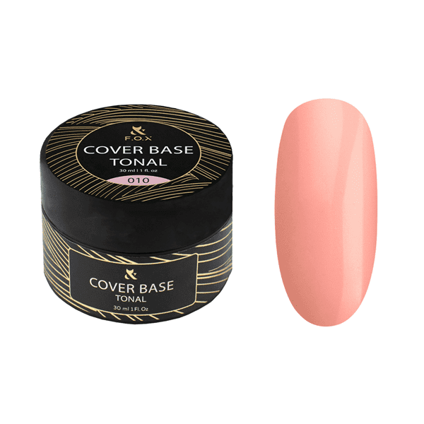 F.O.X Tonal Cover Base 010 (boião), 30 ml – base de borracha nude