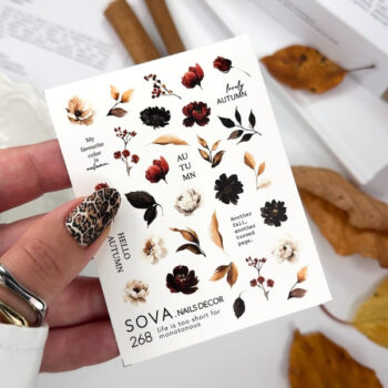 Autocolantes de água para unhas SOVADECOR 268