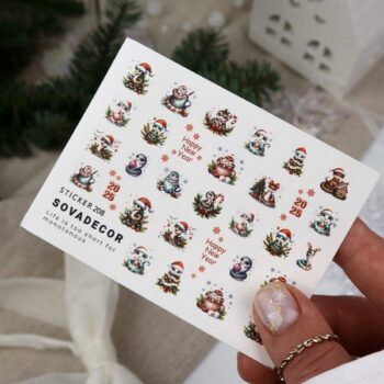 Autocolantes aquáticas para unhas SOVADECOR 208