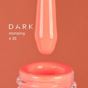 DARK Stamping Polish 25 neon peach, 10 ml