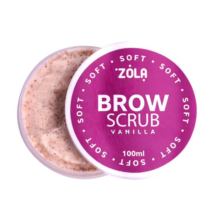 ZOLA Soft Vanilla Brow Scrub – esfoliante para sobrancelhas 100 ml