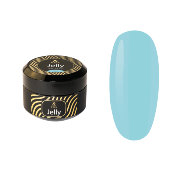 F.O.X Jelly Cover Azure, 15 ml – gel construtor “jelly” azul