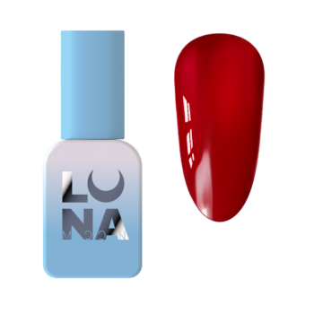 LUNAmoon Color 263 Kiss 8 ml - verniz gel vermelho semitransparente