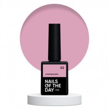 NAILSOFTHEDAY Cover Base Nude 02 – rosa natural, 10 ml