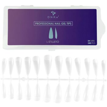 DNKa’ Professional Nail Gel Tips L-STILLETO, 240 un.
