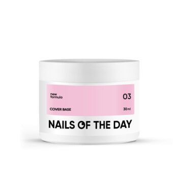 NAILSOFTHEDAY Cover Base New Formula 03 30 ml – base de camuflagem pêssego