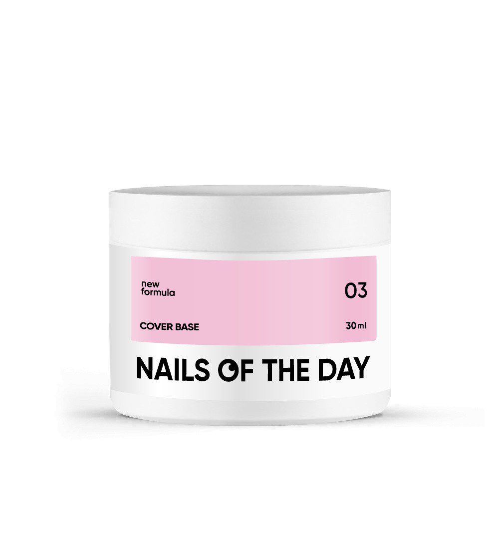 NAILSOFTHEDAY Cover Base New Formula 03 30 ml – base de camuflagem pêssego
