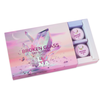Lunamoon Broken Glass – flocos de glitter, 6 un.