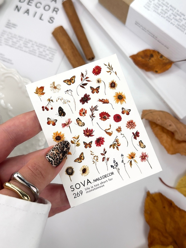 Autocolantes de água para unhas SOVADECOR 269