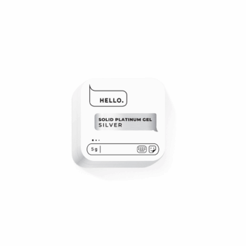 HEYLOVE. Solid Platinum Gel Silver, 5 g – gel-pintura prateado