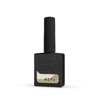 HEYLOVE Gel Polish SPACE, 15 ml - verniz preto refletor (flash)