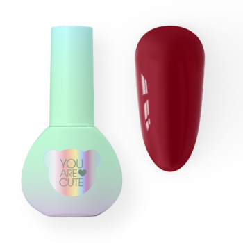 YOUARECUTE Color 90 – Verniz gel vermelho escuro (wine red) 5 ml